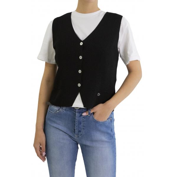 Gilet senza maniche scollo a v Please 